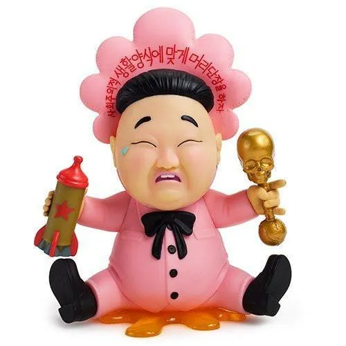 Baby Huey Art Figure by Frank Kozik - Pink Edition