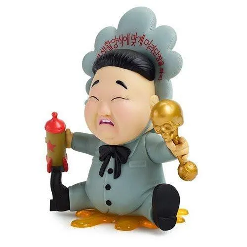 Baby Huey Art Figure by Frank Kozik - Pink Edition