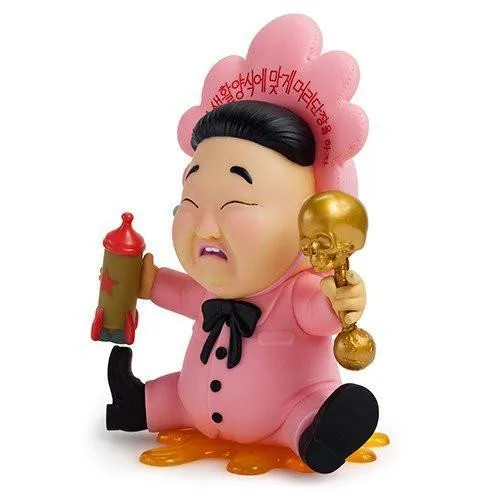 Baby Huey Art Figure by Frank Kozik - Pink Edition