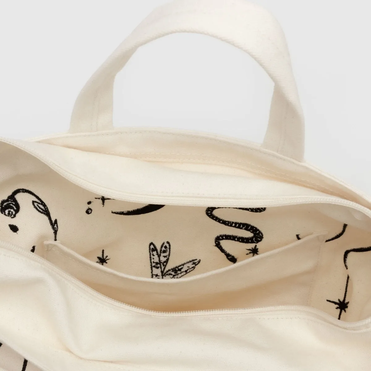 Baggu Horizontal Zip Duck Bag in Ballet Icons