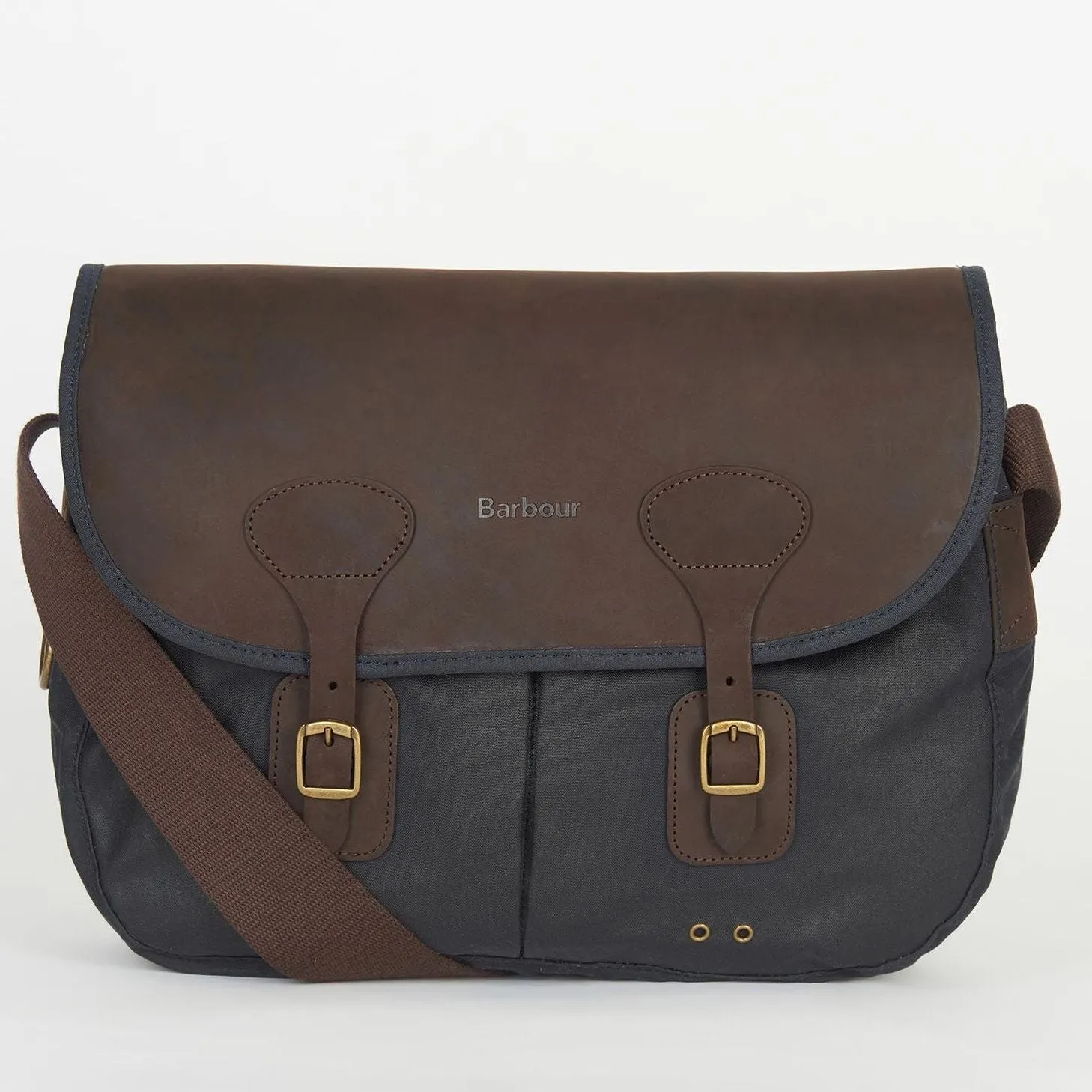 Barbour Tarras wax leather bag in Navy UBA0003NY911