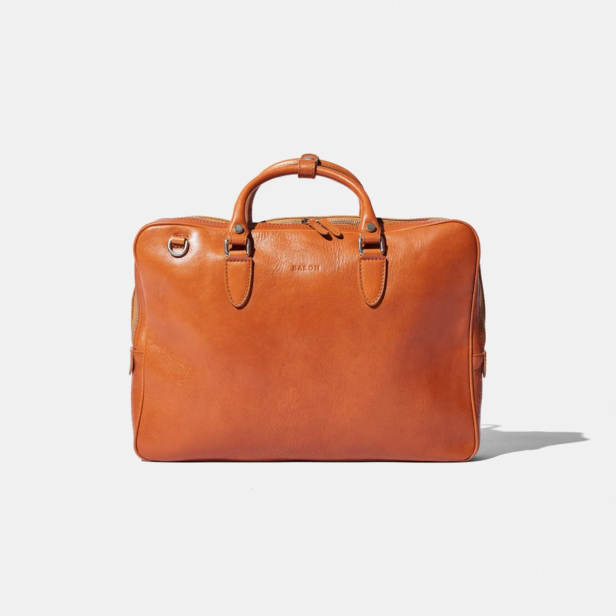 Baron - Slim Briefcase BROWN GRAIN LEATHER