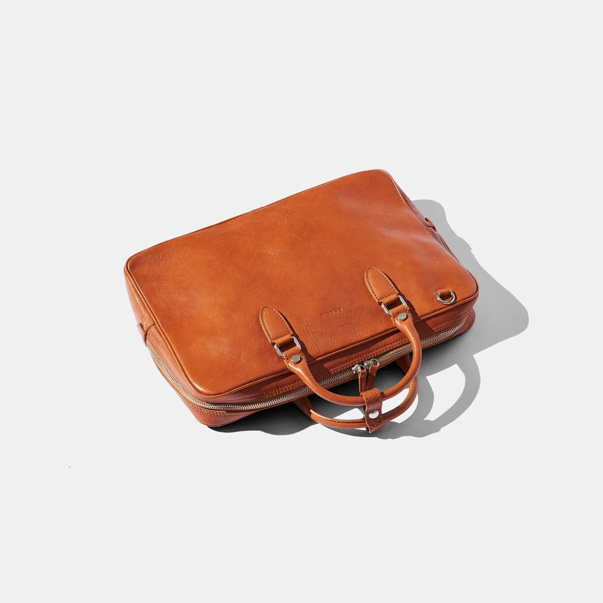 Baron - Slim Briefcase BROWN GRAIN LEATHER