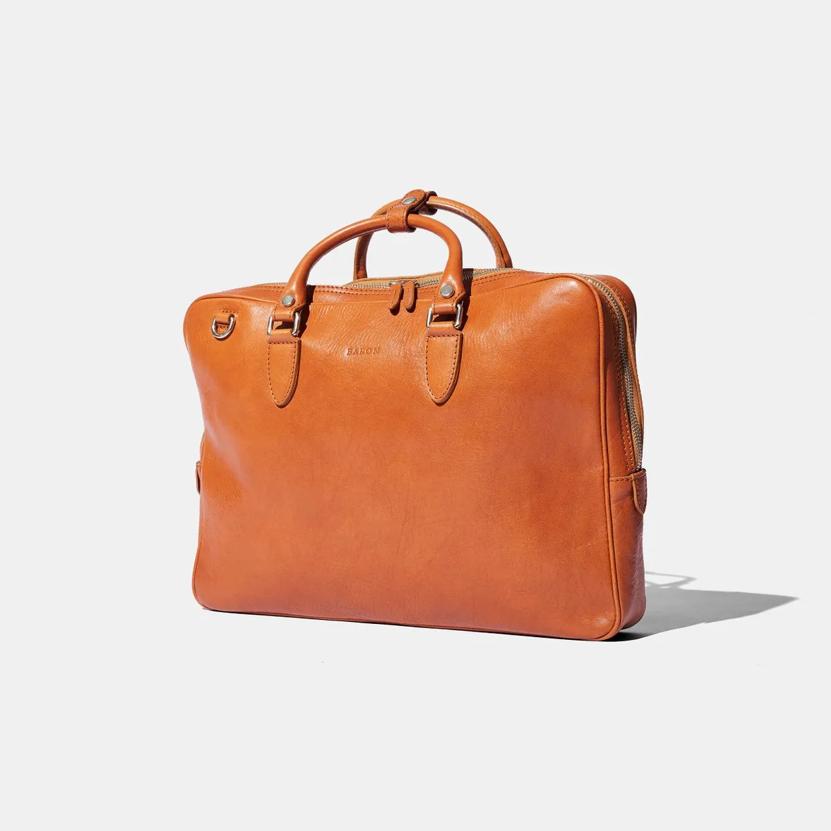 Baron - Slim Briefcase BROWN GRAIN LEATHER