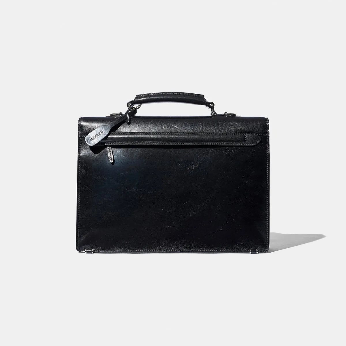 Baron - Small Briefcase BROWN LEATHER