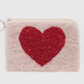 Beaded Coin Purse - Heart