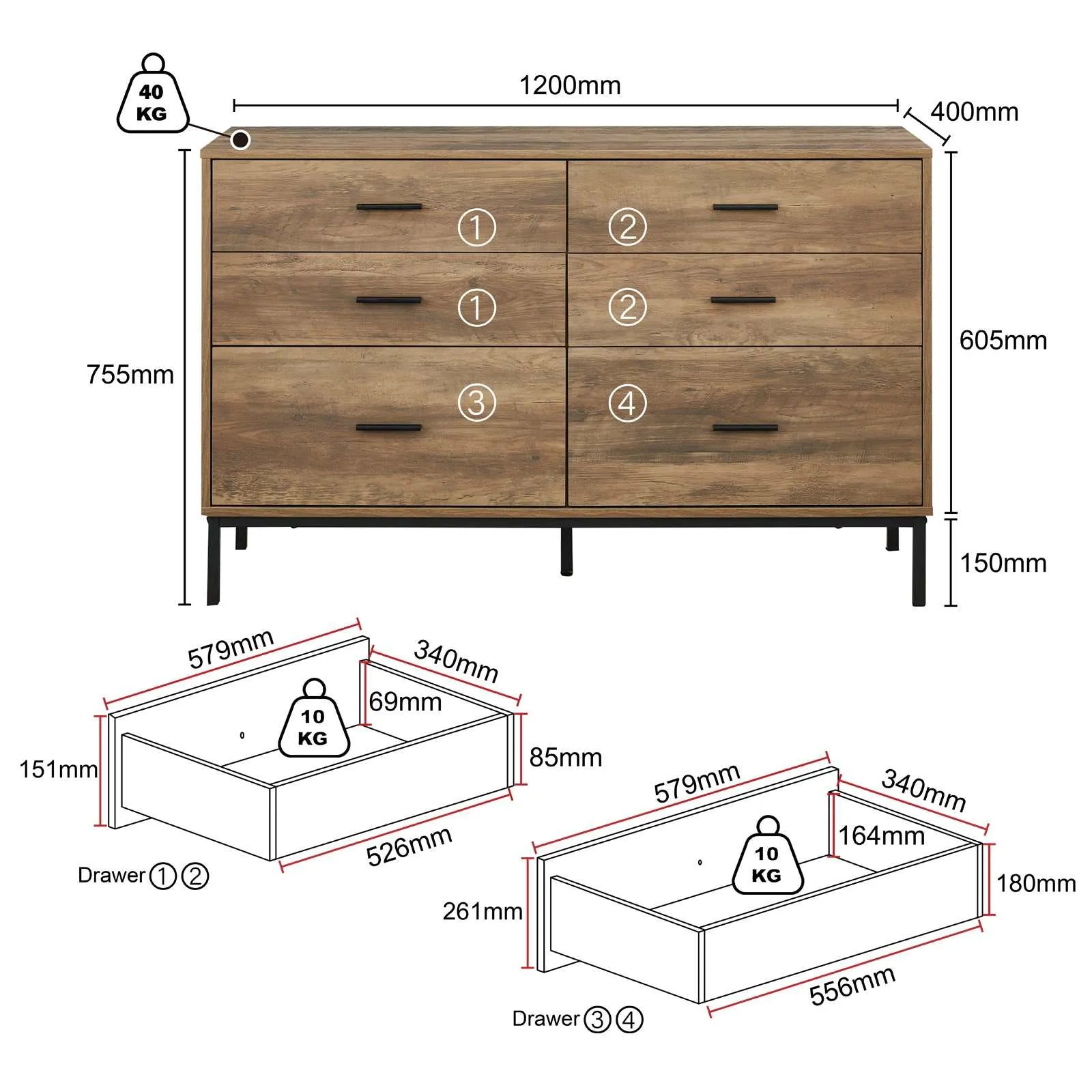 Bedroom Dresser Sets Bundle