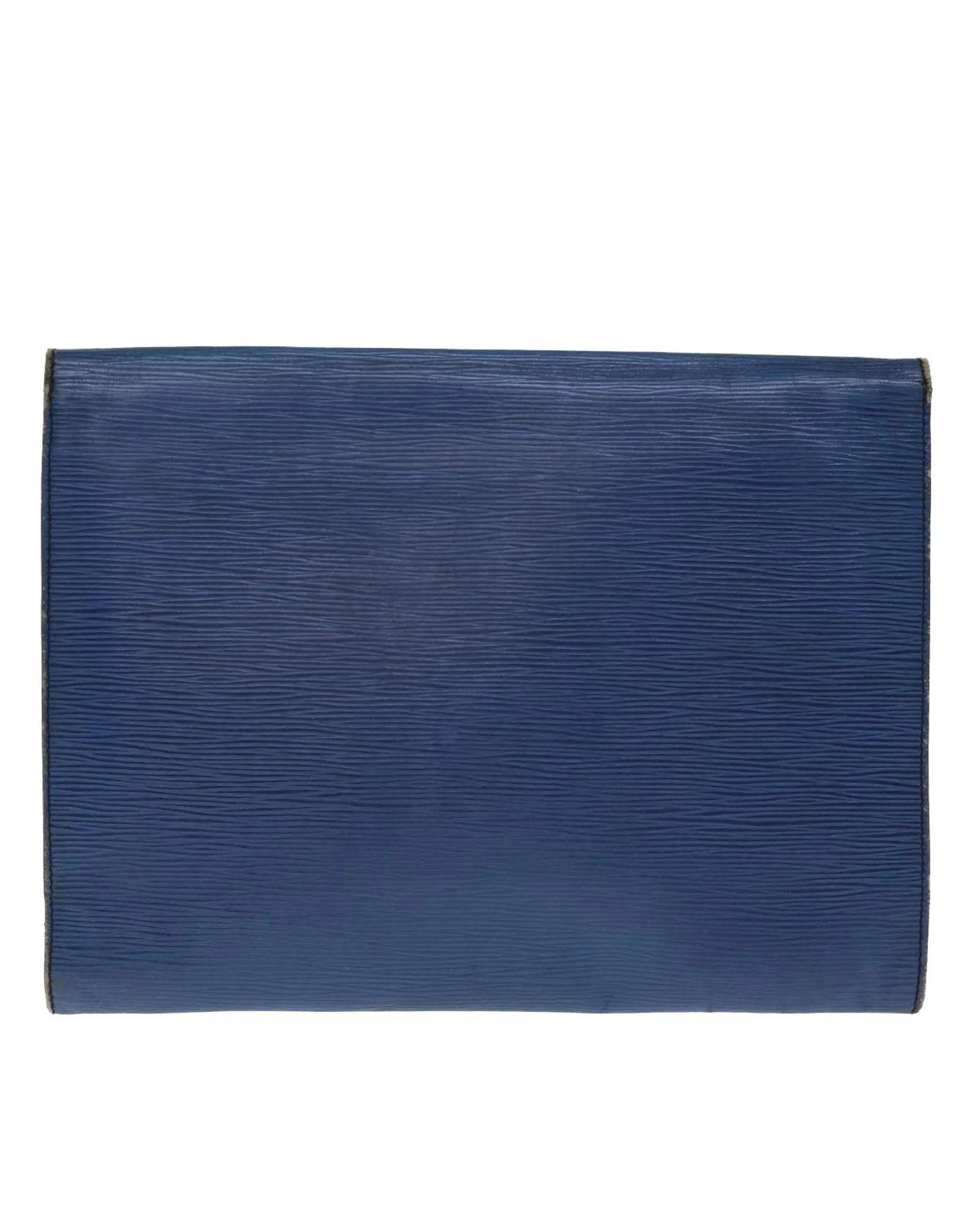 Blue Epi Leather Clutch Bag with Accessory France Made (SKU 75880)