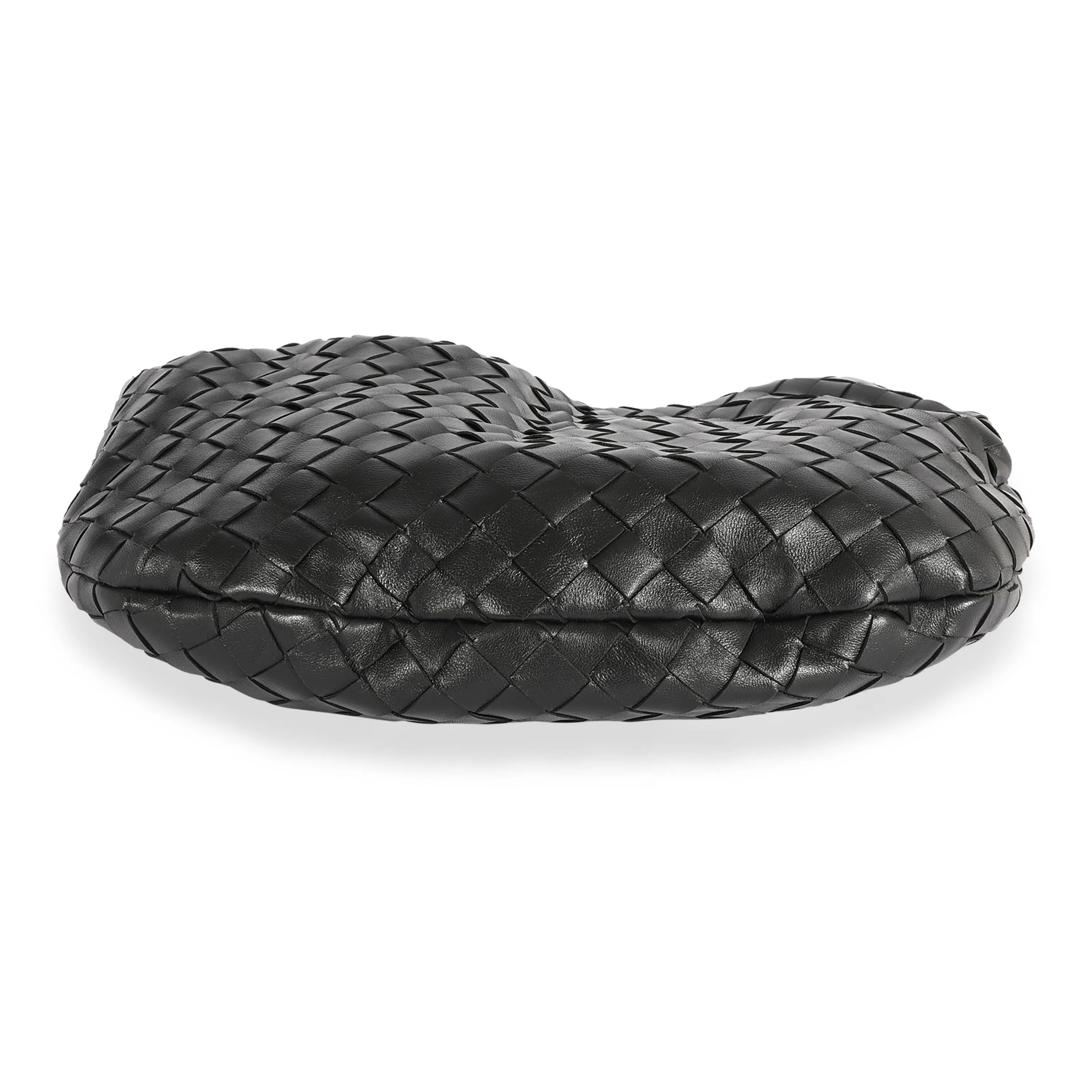 Bottega Veneta Black Intrecciato Leather Teen Jodie