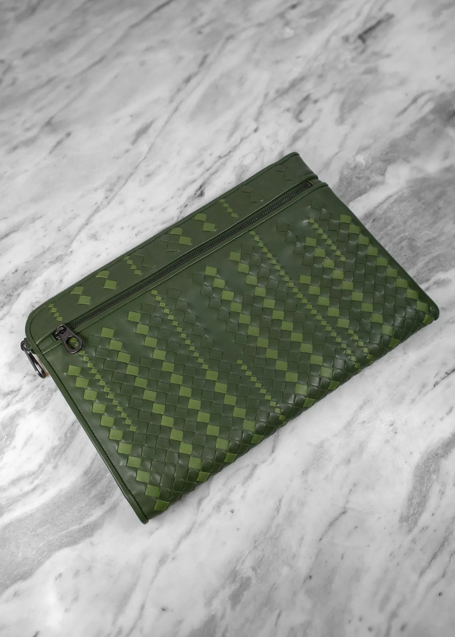 Bottega Veneta Intrecciato Document Case Clutch