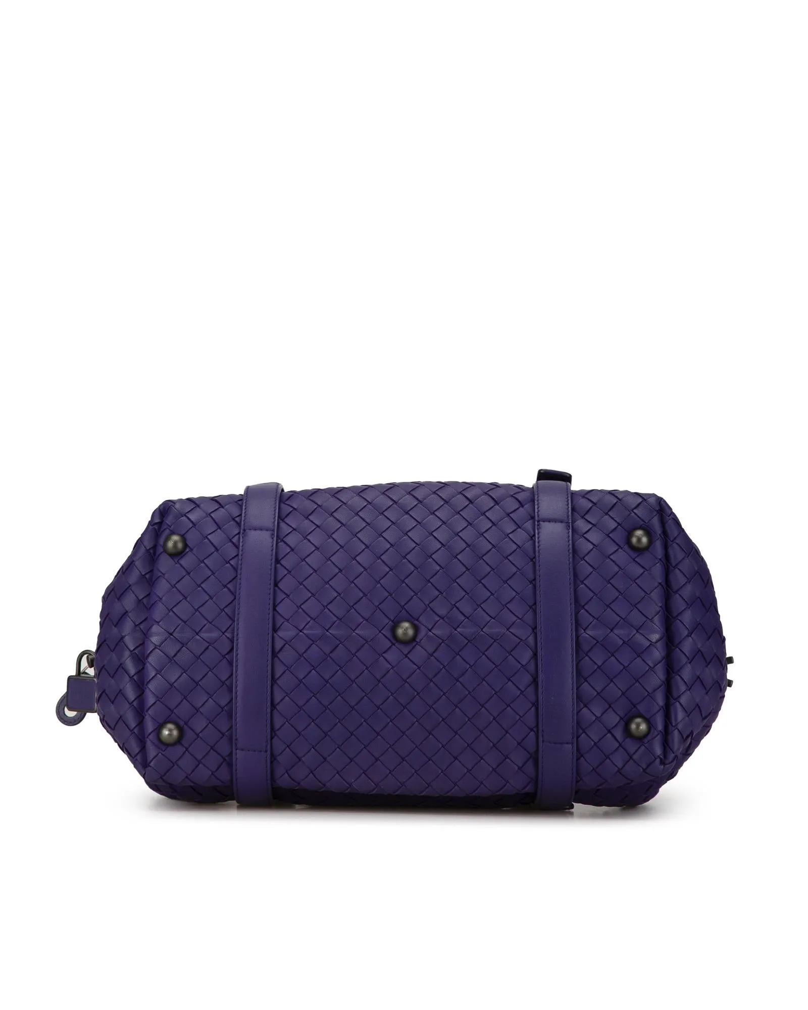 Bottega Veneta Intrecciato The Pouch Shoulder Bag in Purple