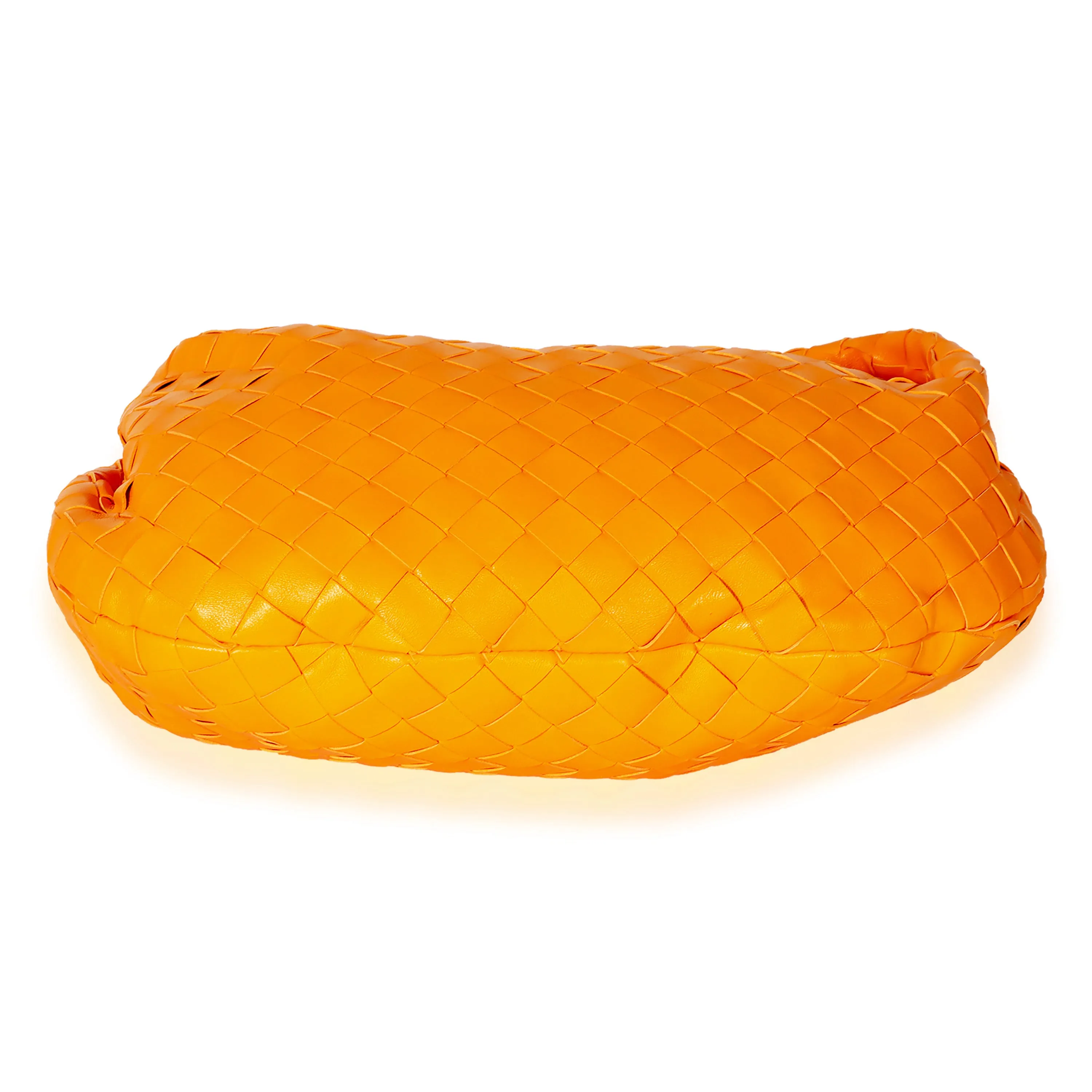 Bottega Veneta Orange Intrecciato Leather Jodie