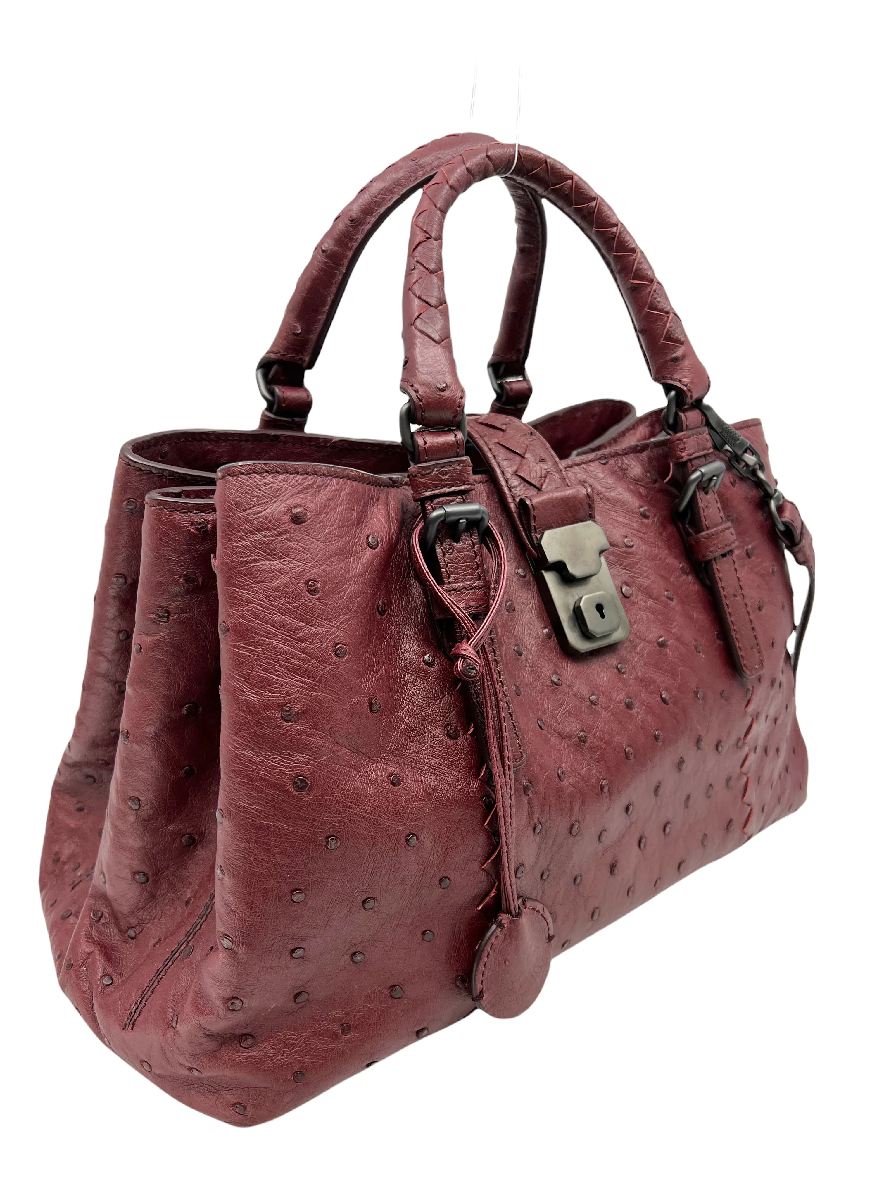 Bottega Veneta Ostrich Small Roma Bag NWT