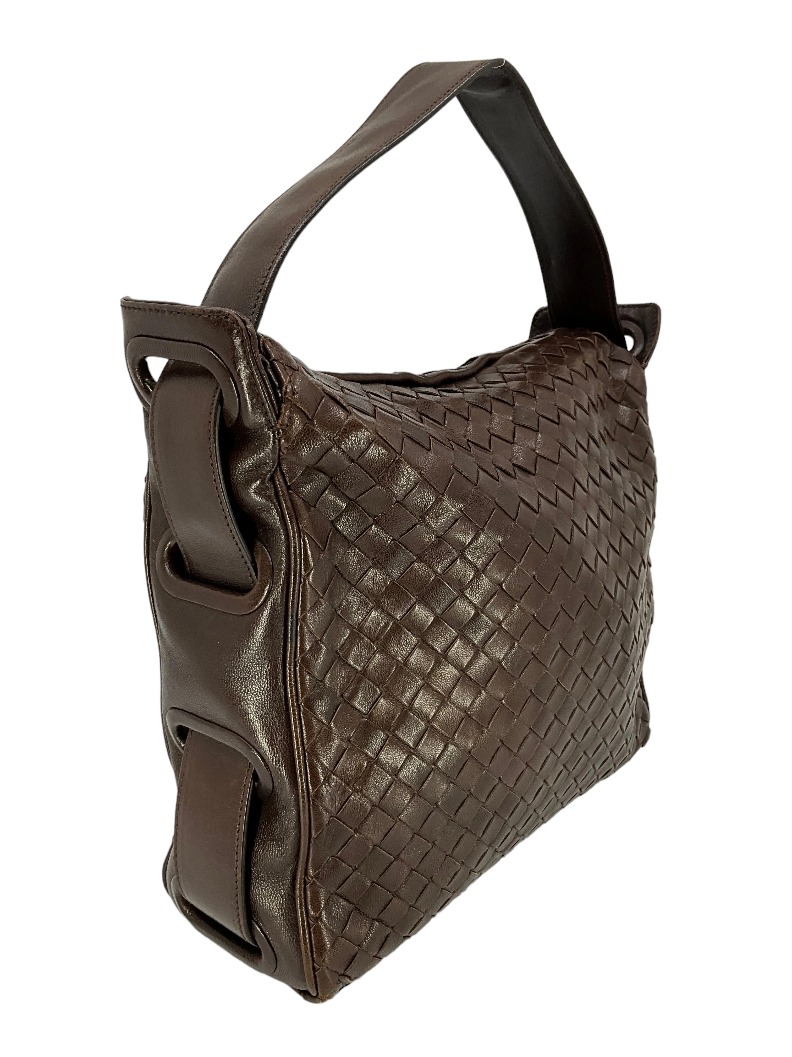 Bottega Veneta Vintage Intrecciato Woven Nappa Leather Bag