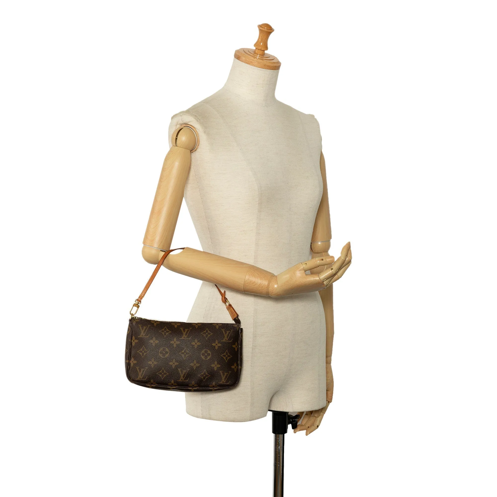 Brown Louis Vuitton Monogram Pochette Accessoires Shoulder Bag