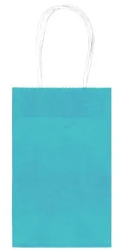 Caribbean Blue Mini Paper Gift Bag, 5'' | 1 ct