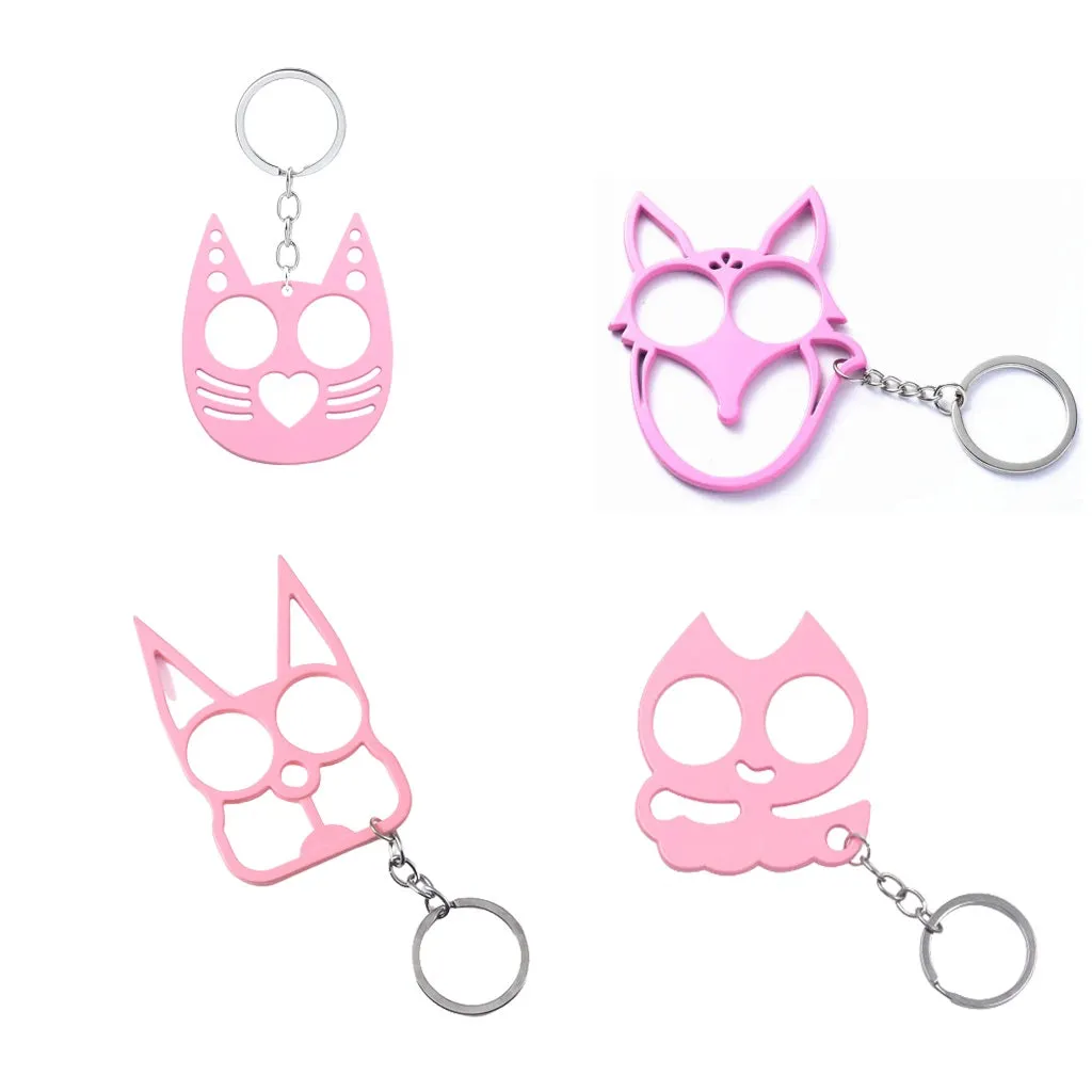 Cat Ears Kitty Knuckles 4-Piece Self Defense Kit