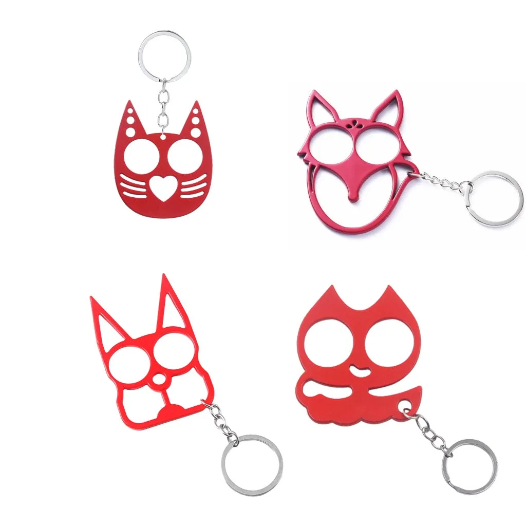 Cat Ears Kitty Knuckles 4-Piece Self Defense Kit