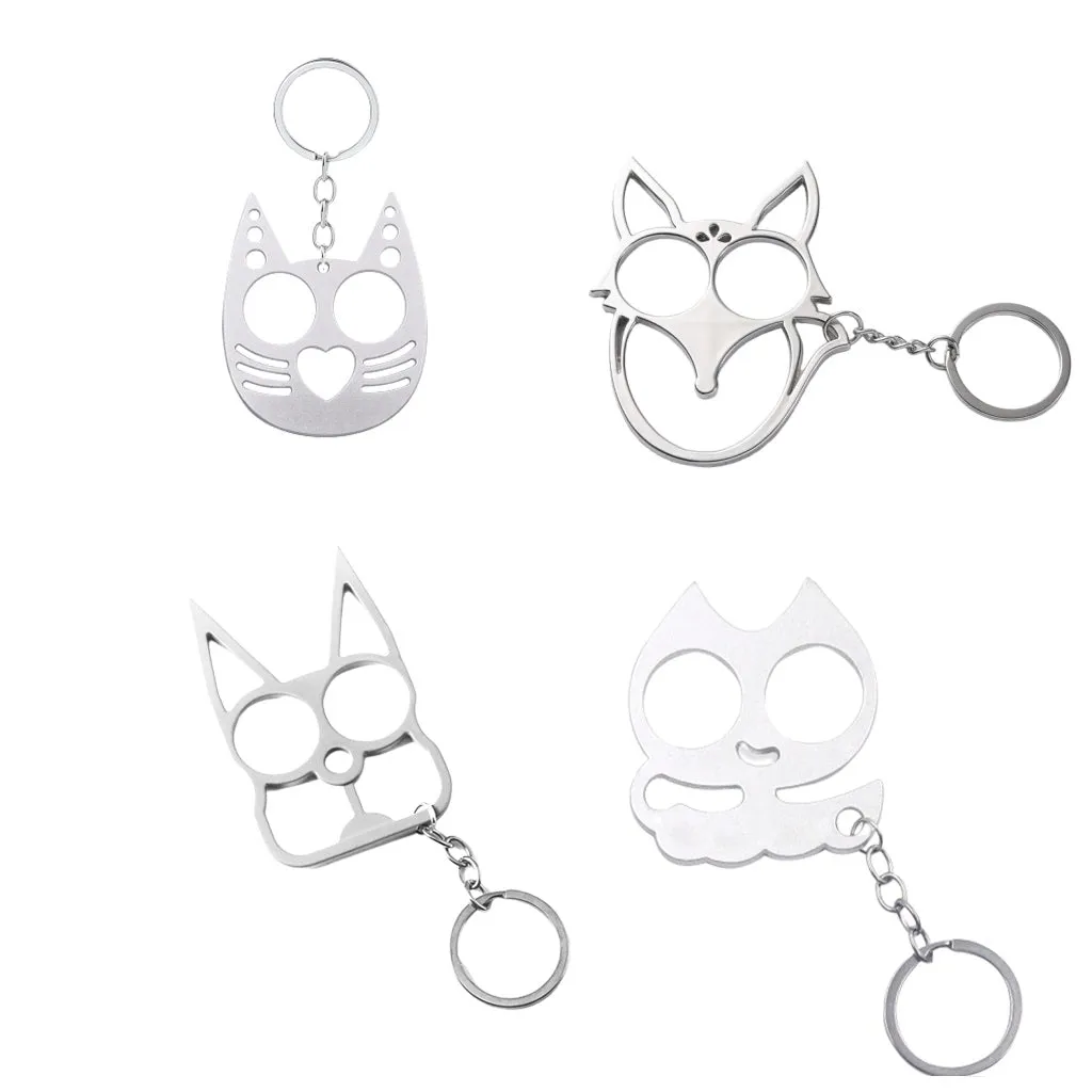 Cat Ears Kitty Knuckles 4-Piece Self Defense Kit