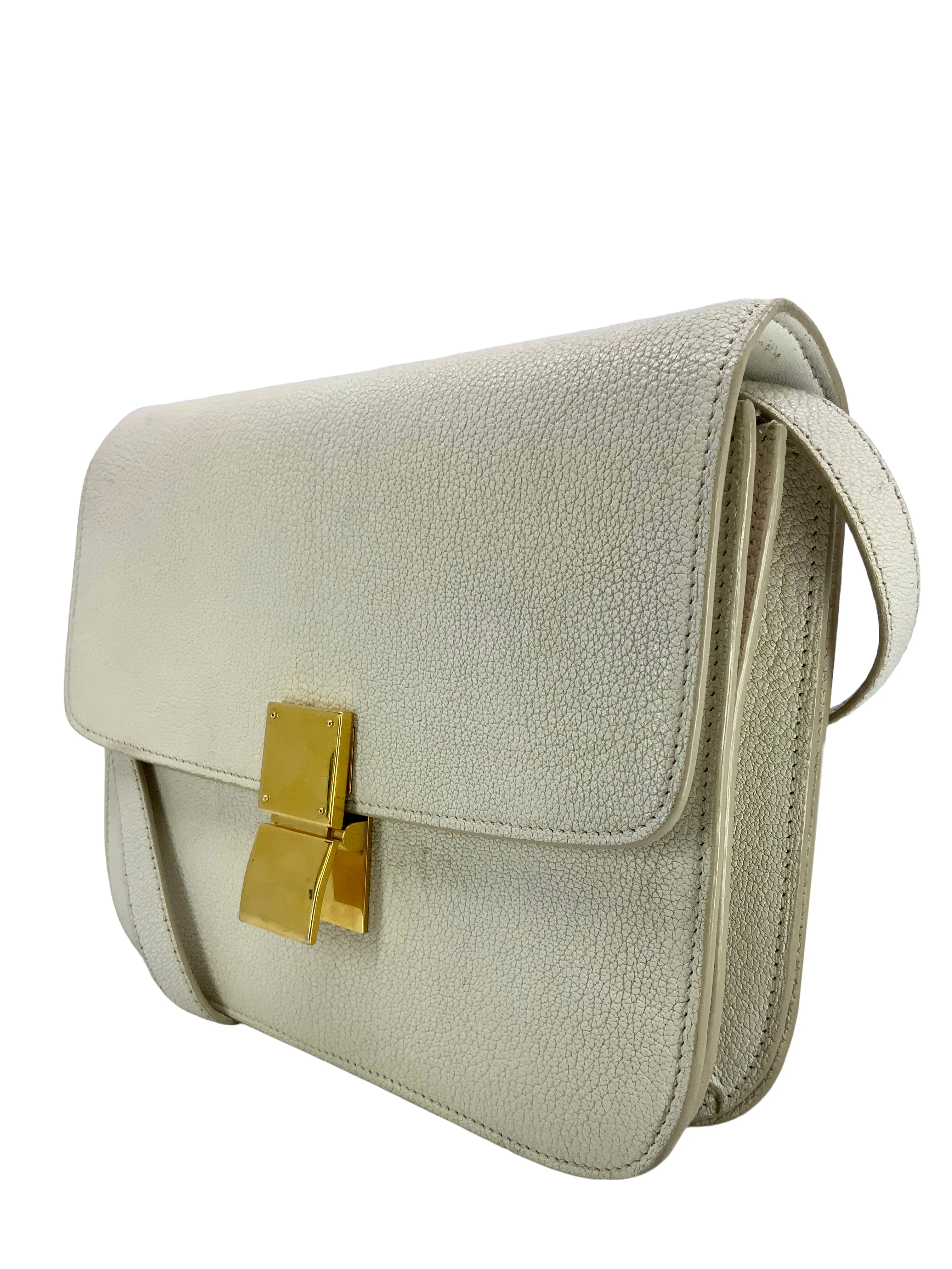 CELINE Box Calfskin Medium Classic Box Flap Bag