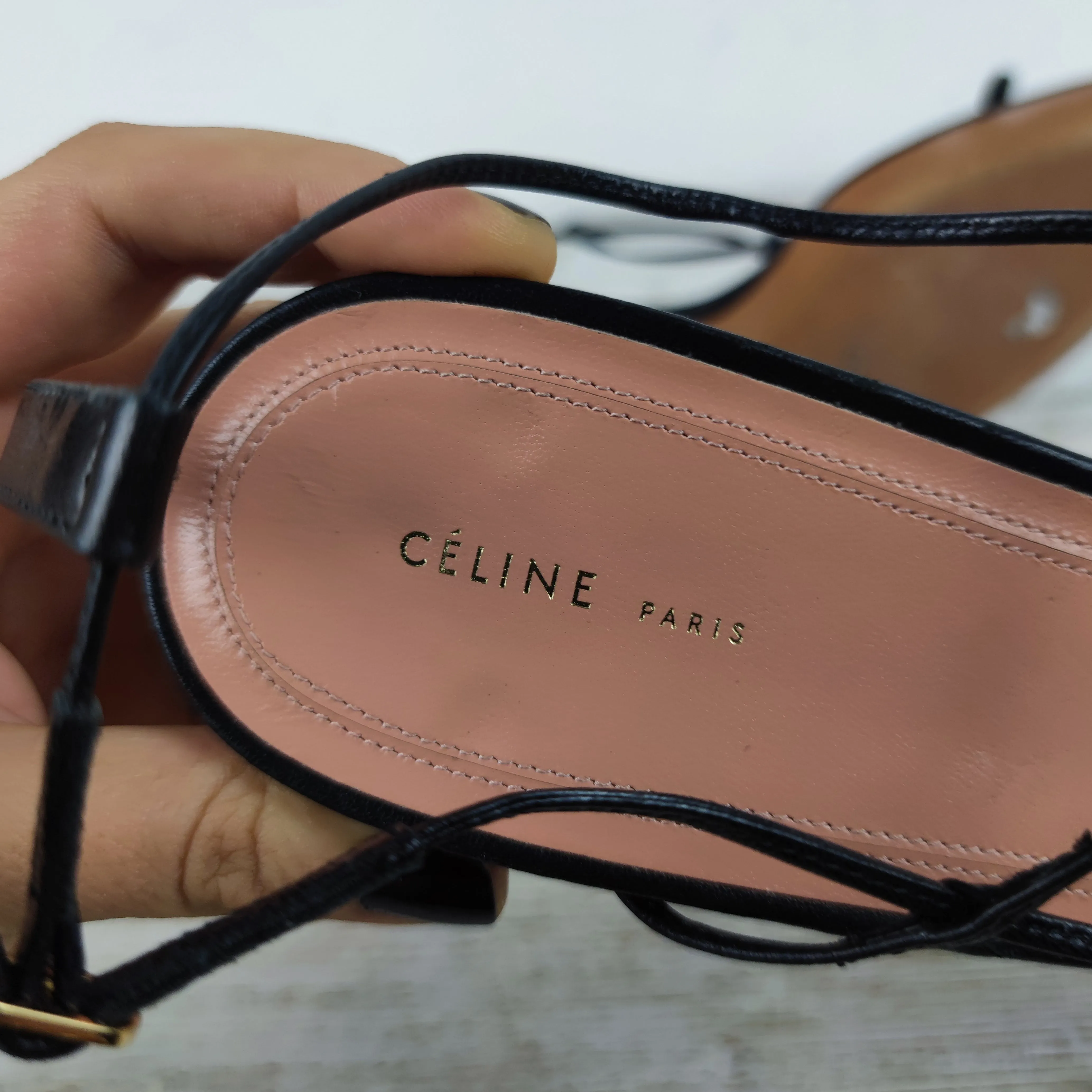 Celine  cage nude sandals