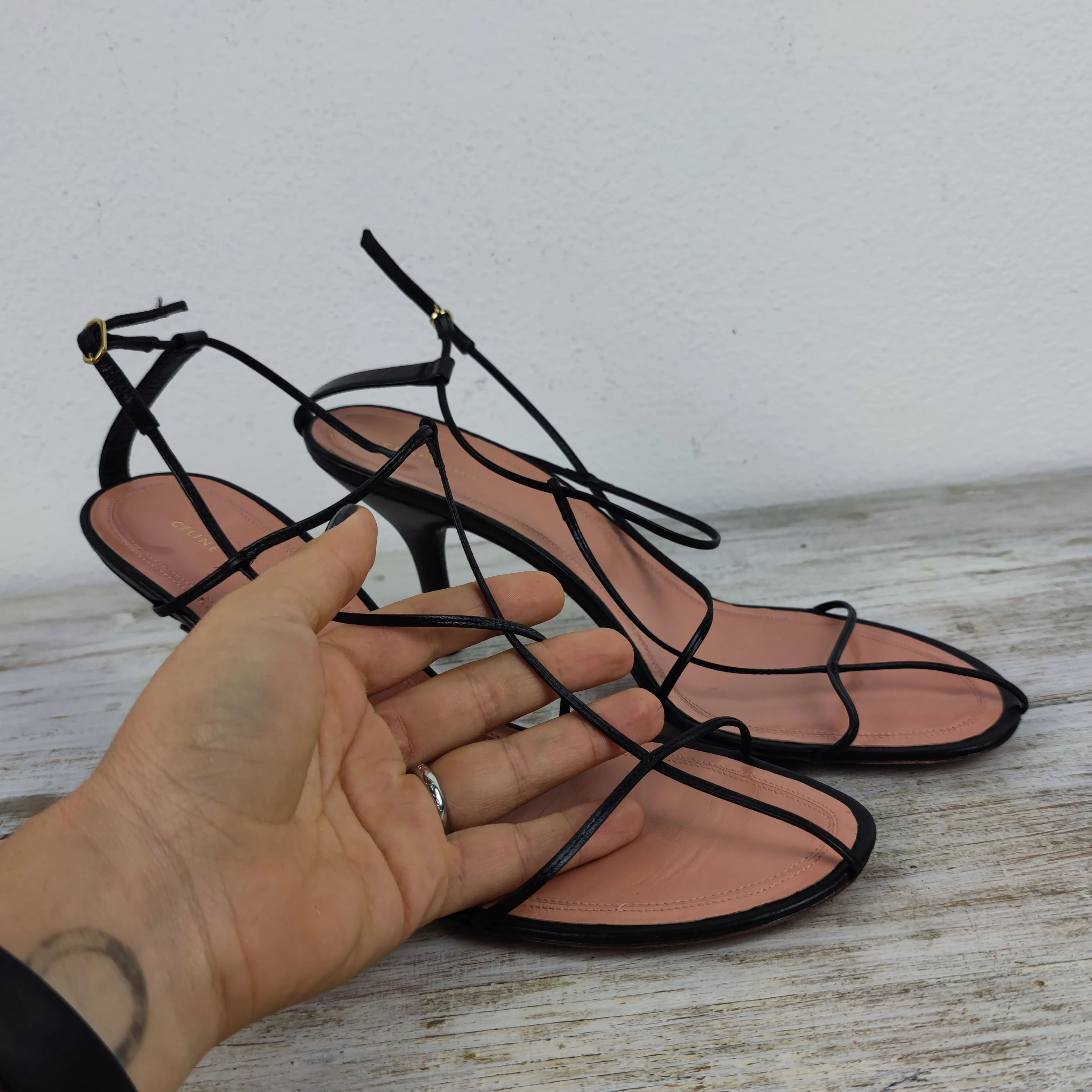 Celine  cage nude sandals