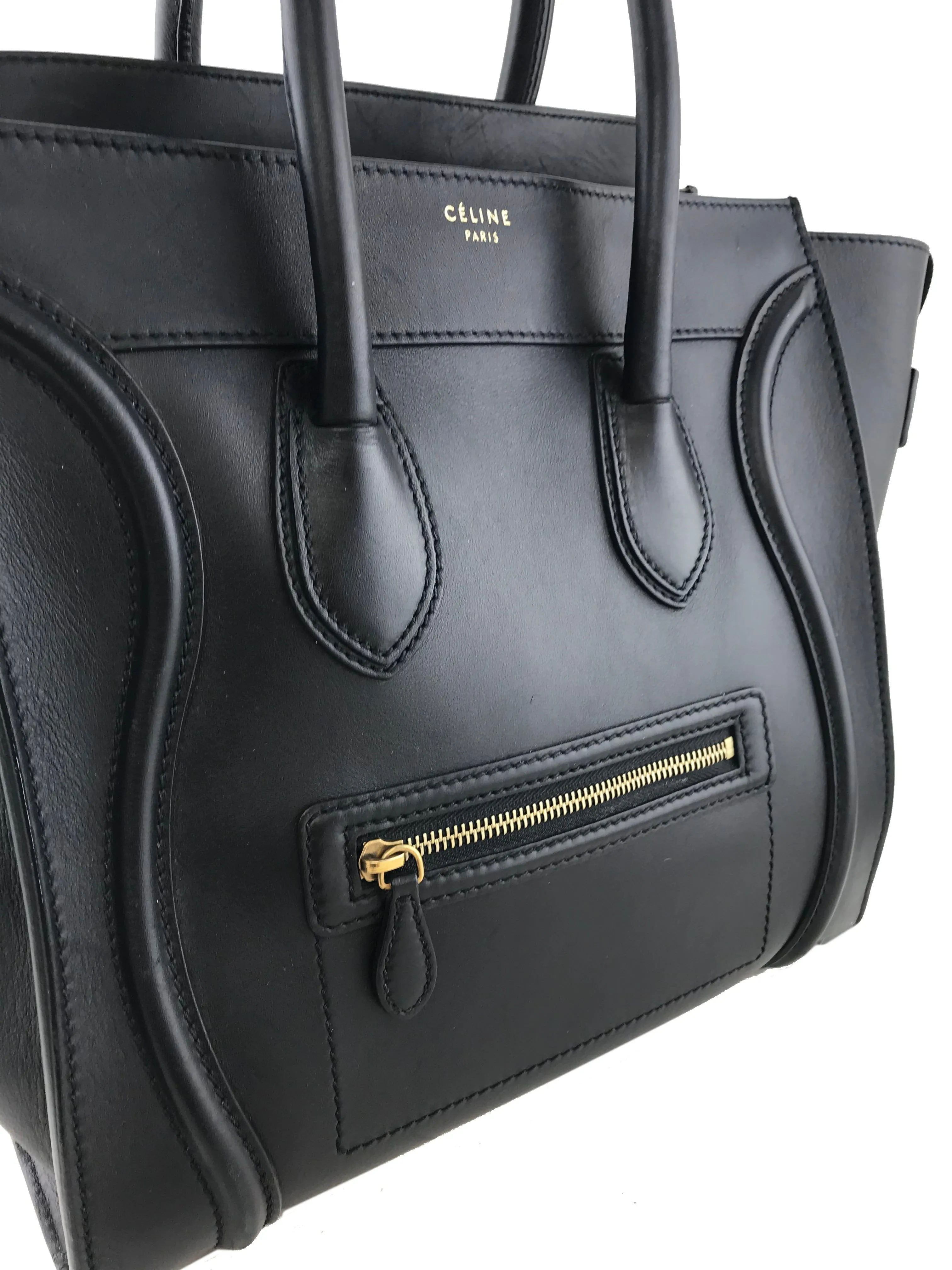 Celine Mini Luggage Calfskin Tote Bag