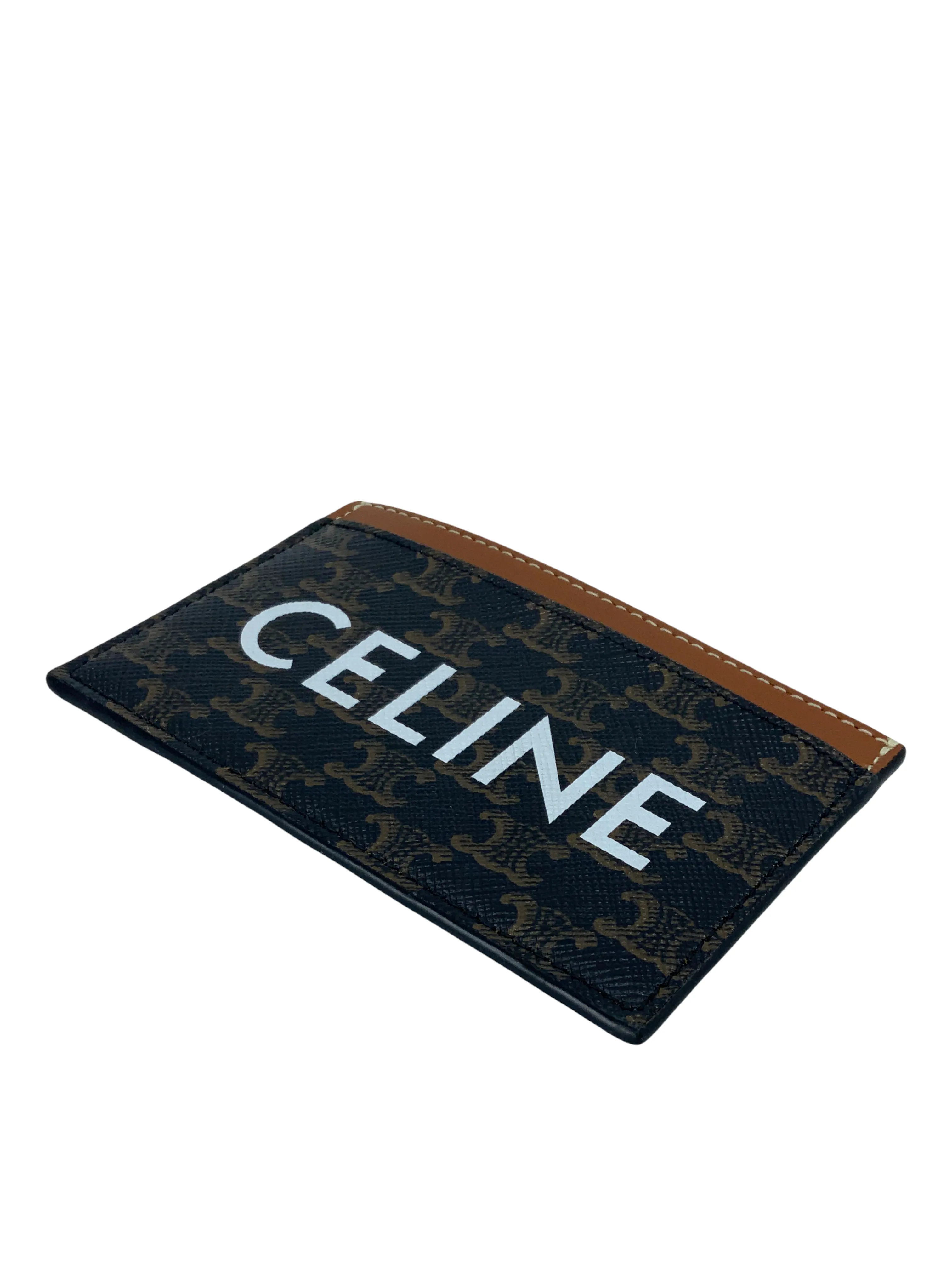 Celine Triomphe Canvas Logo Card Holder