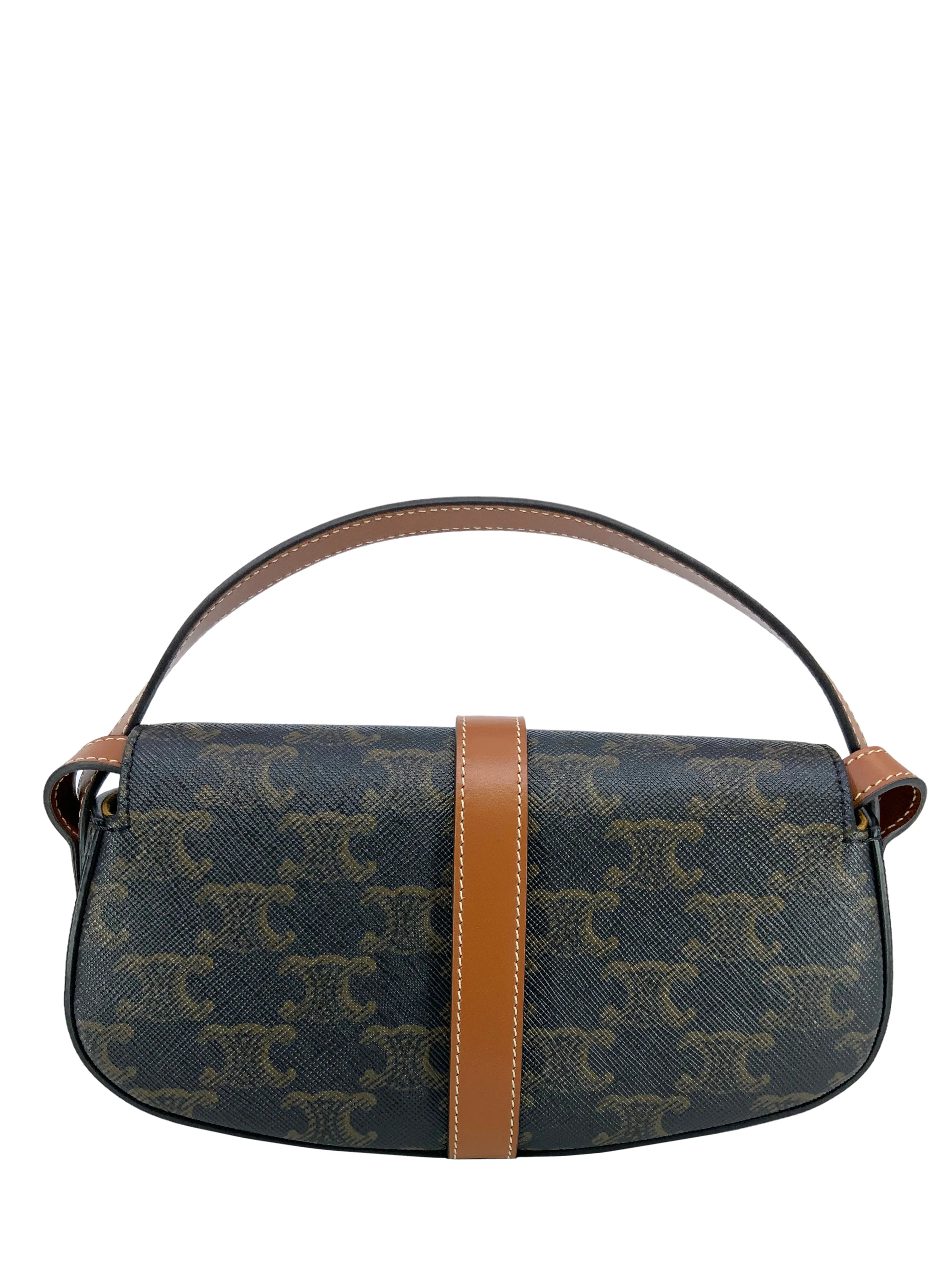 CELINE Triomphe Tabou Clutch on a Strap Bag