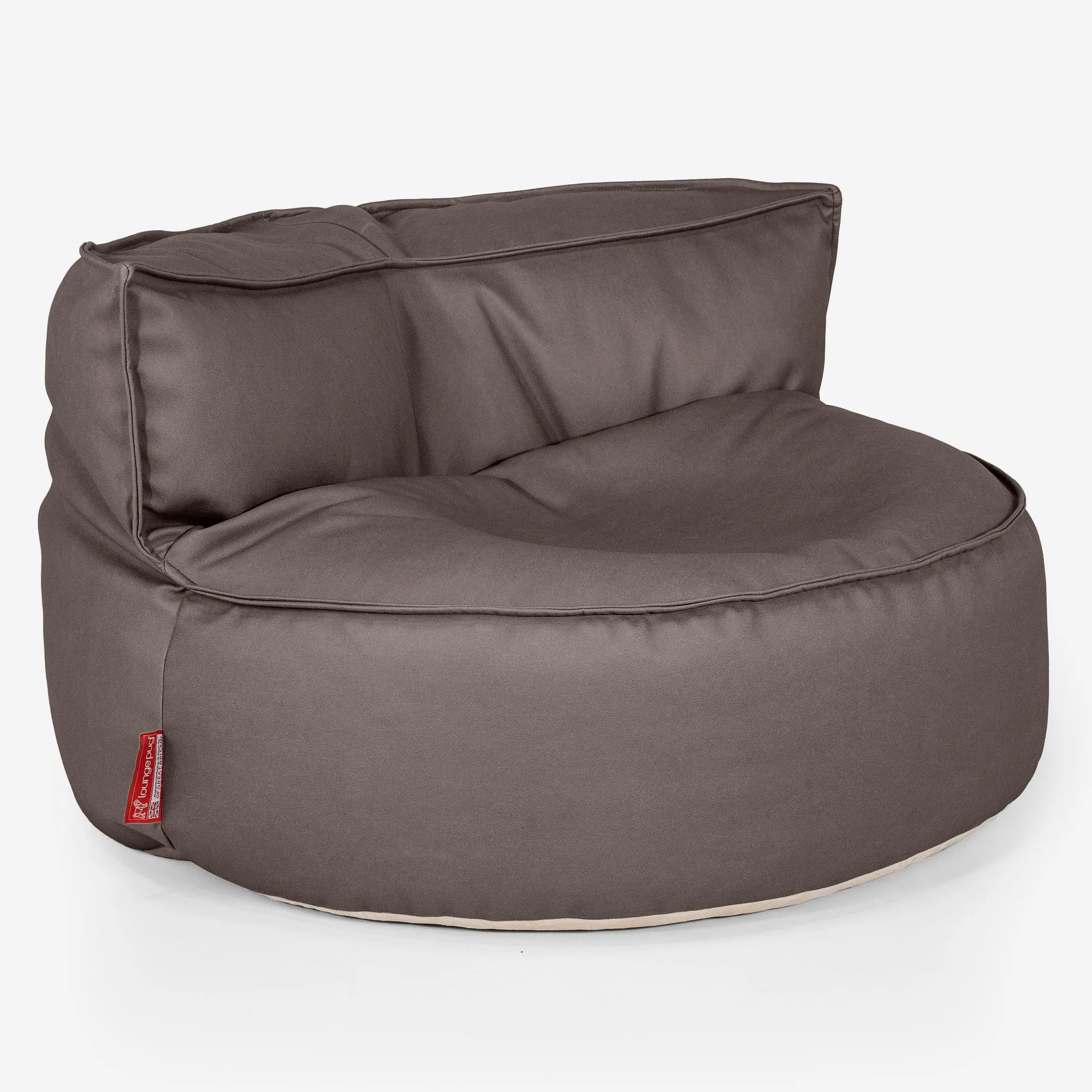 Chloe Bean Bag Sofa - Vegan Leather Chocolate