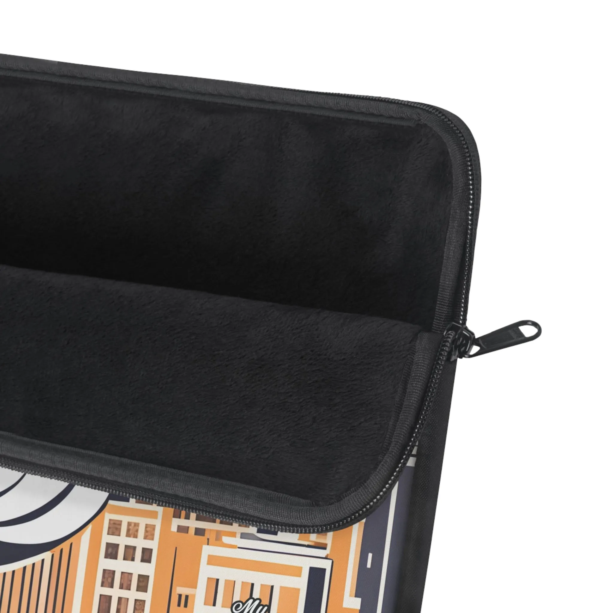 City Bird on Roof, Laptop Carrying Case, Top Loading Sleeve for School or Work