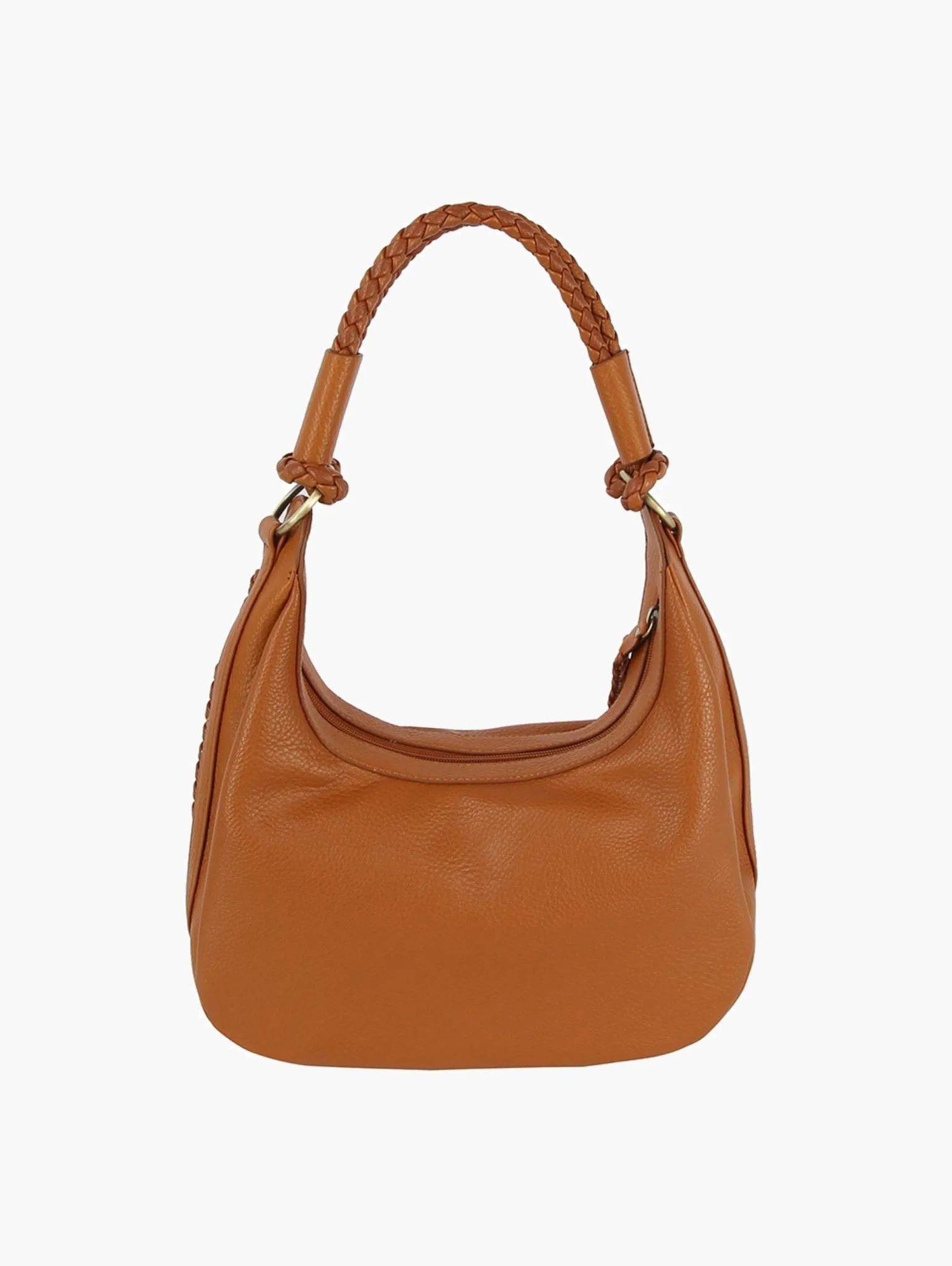 CMS049 Delia Whipstitch Hobo Shoulder Bag