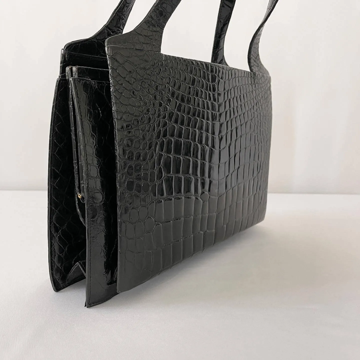 CROCODILE LEATHER VINTAGE BAG