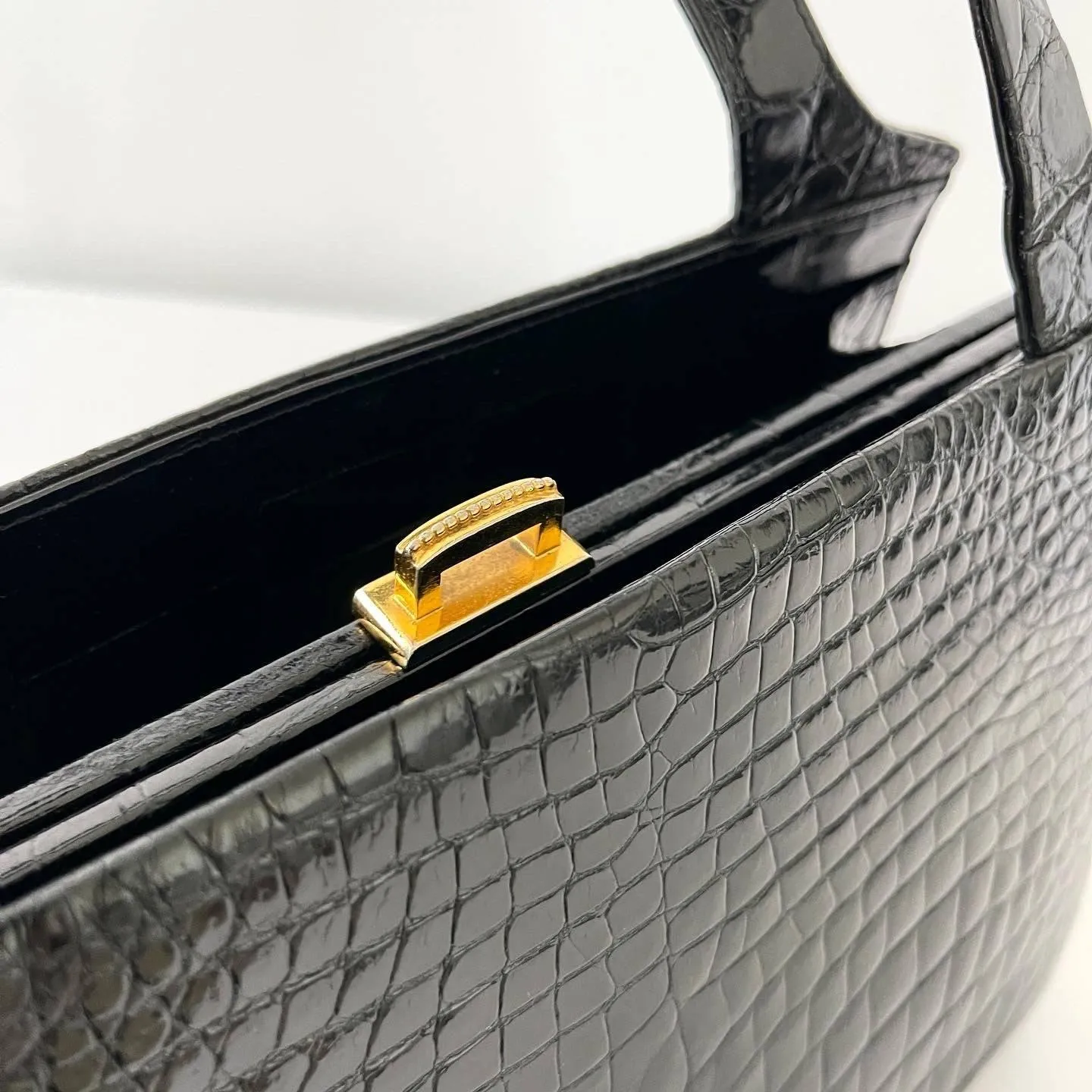 CROCODILE LEATHER VINTAGE BAG