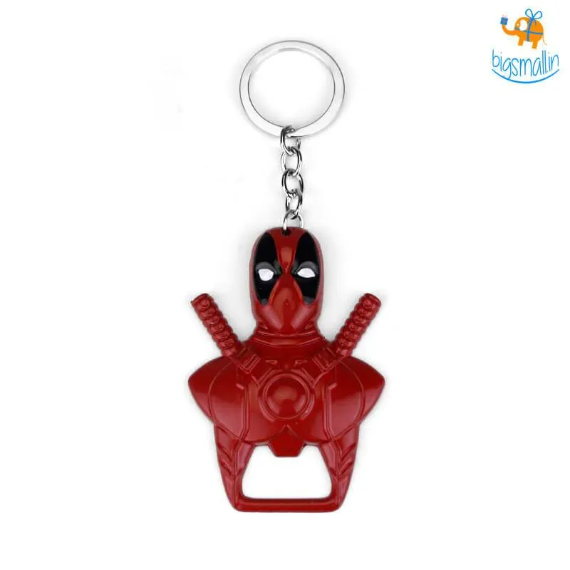 Deadpool Keychain with Bottle Opener