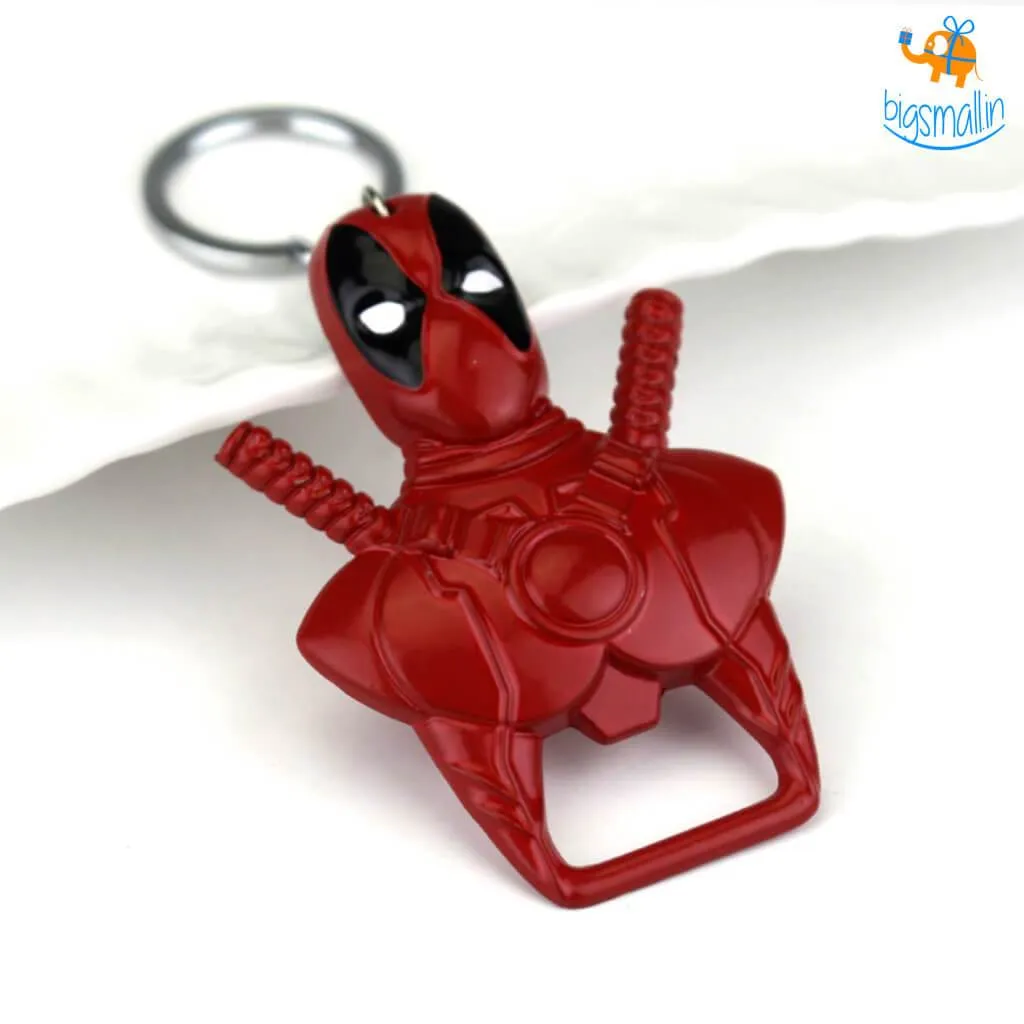 Deadpool Keychain with Bottle Opener