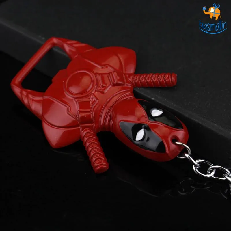 Deadpool Keychain with Bottle Opener