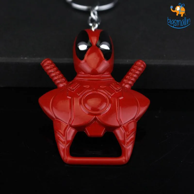 Deadpool Keychain with Bottle Opener