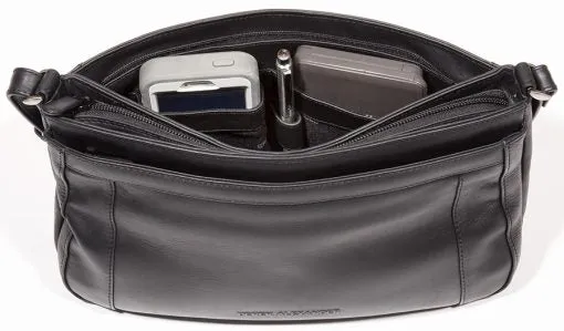 Derek Alexander Leather CIERRA Three Compartment Top Zip