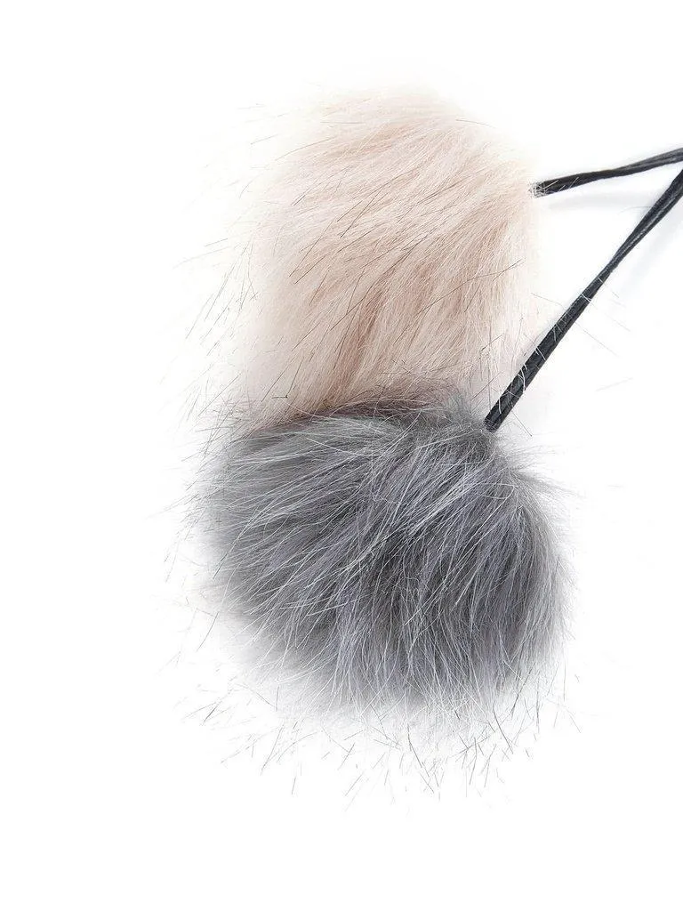 Double Pom Pom Design Keychain