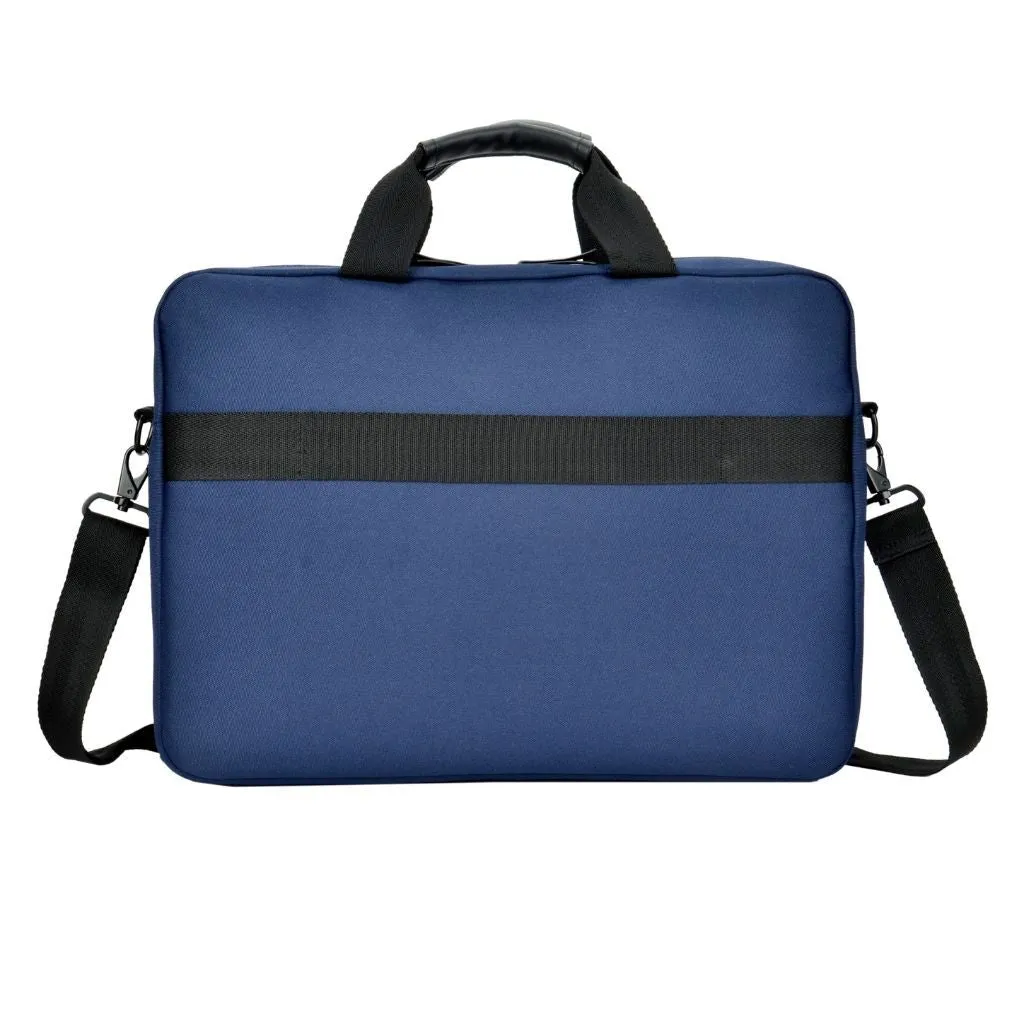 Evol 15.6″ Laptop Brief Shoulder Bag - Recycled Material - Navy