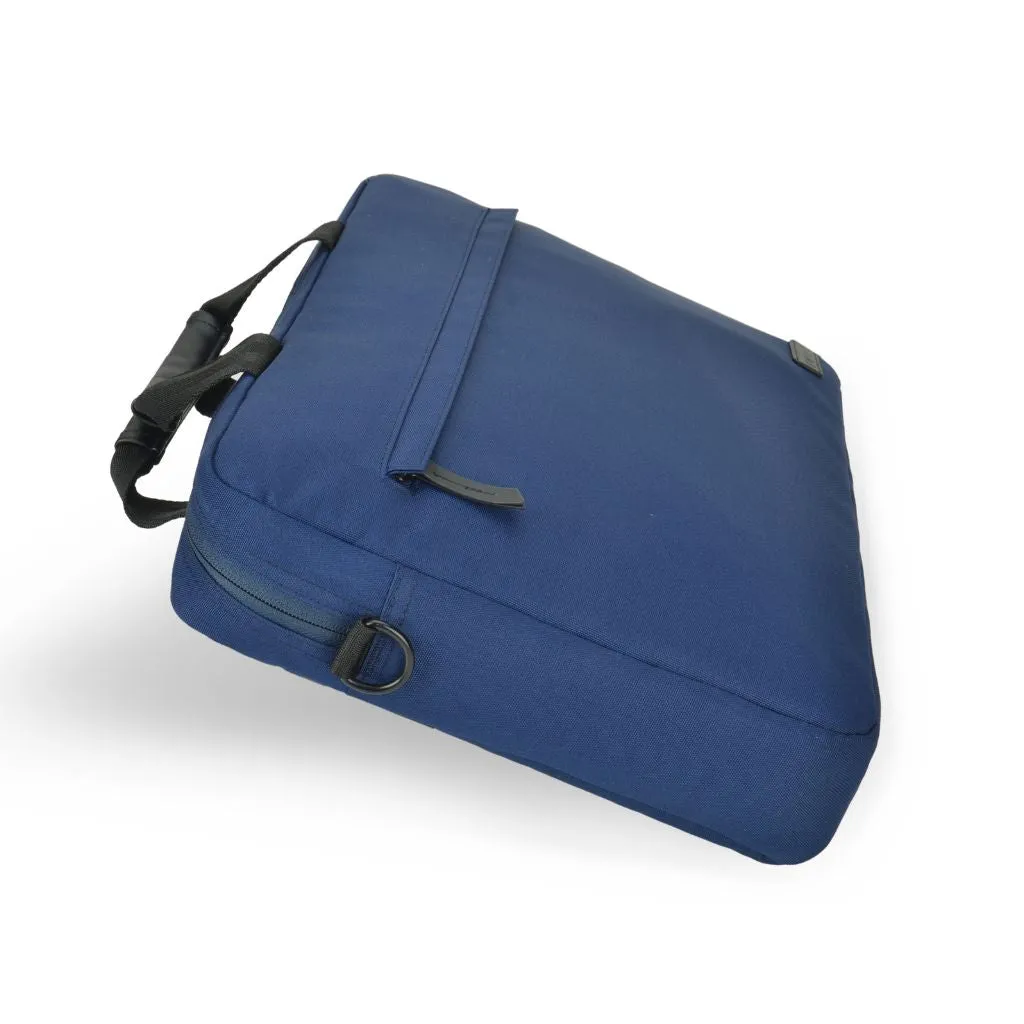 Evol 15.6″ Laptop Brief Shoulder Bag - Recycled Material - Navy