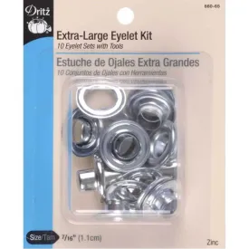 Extra Large Eyelet Kit with Tools 7/16in 10/pkg