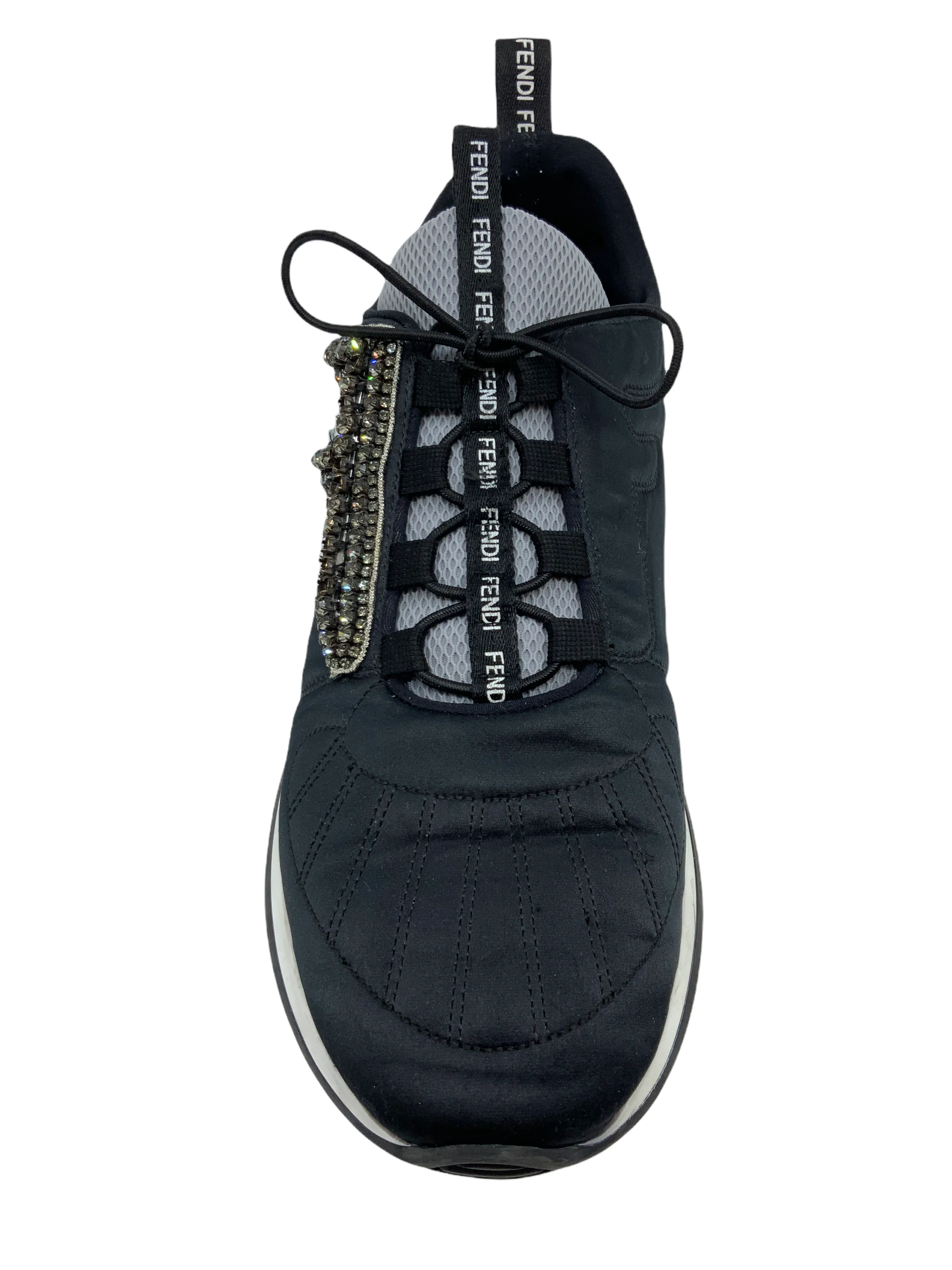 Fendi Freedom Stretch Sneakers With Crystals Size 9