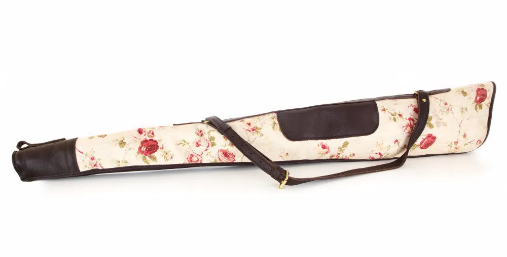 Floral Linen & Leather Gun Slip