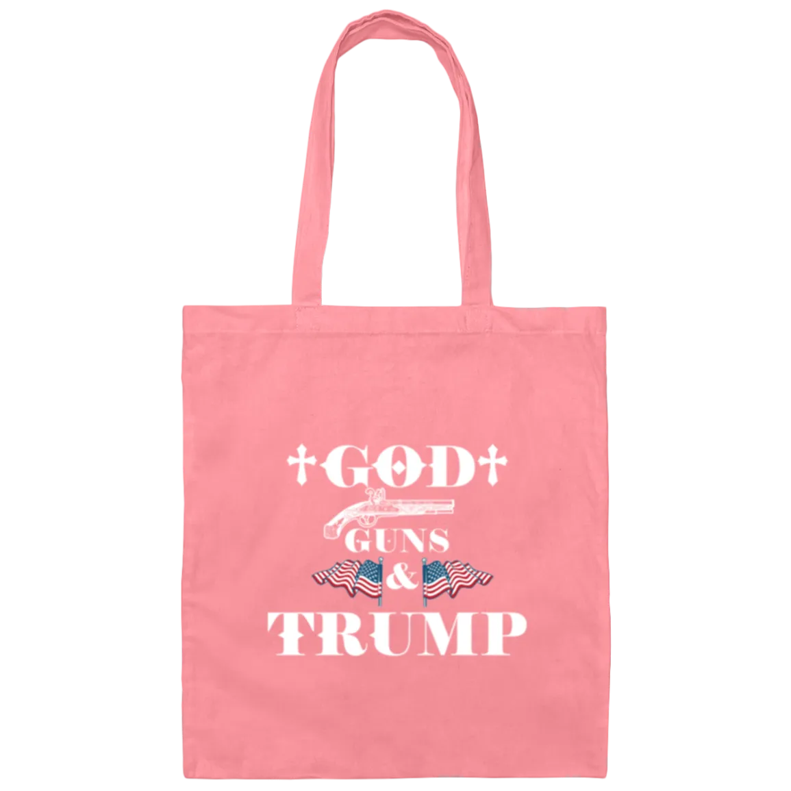 God Guns and Trump Canvas Tote Bag