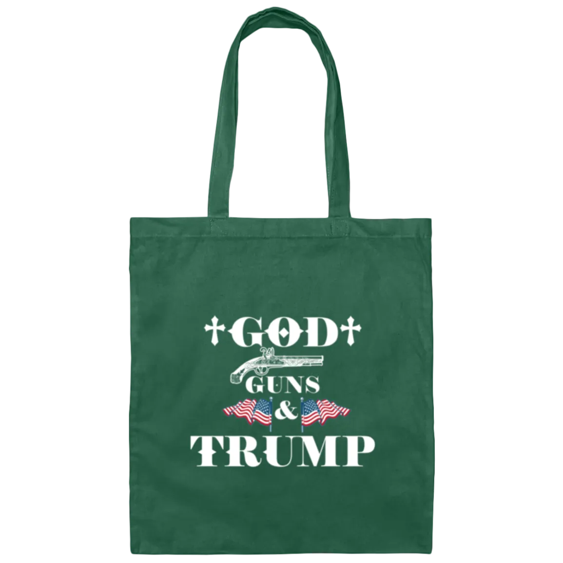 God Guns and Trump Canvas Tote Bag