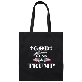 God Guns and Trump Canvas Tote Bag