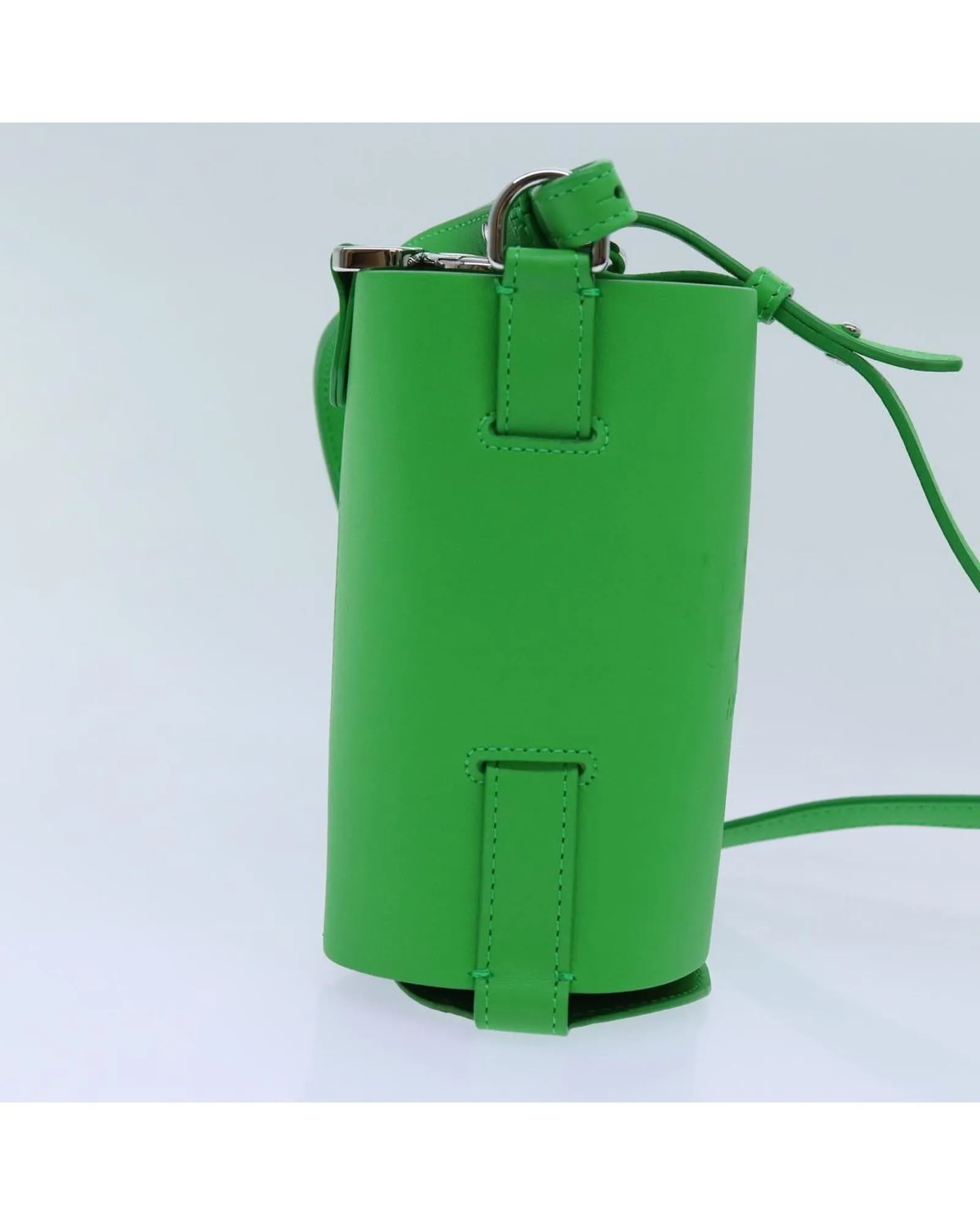 Green Leather Water Bottle Holder by Fendi