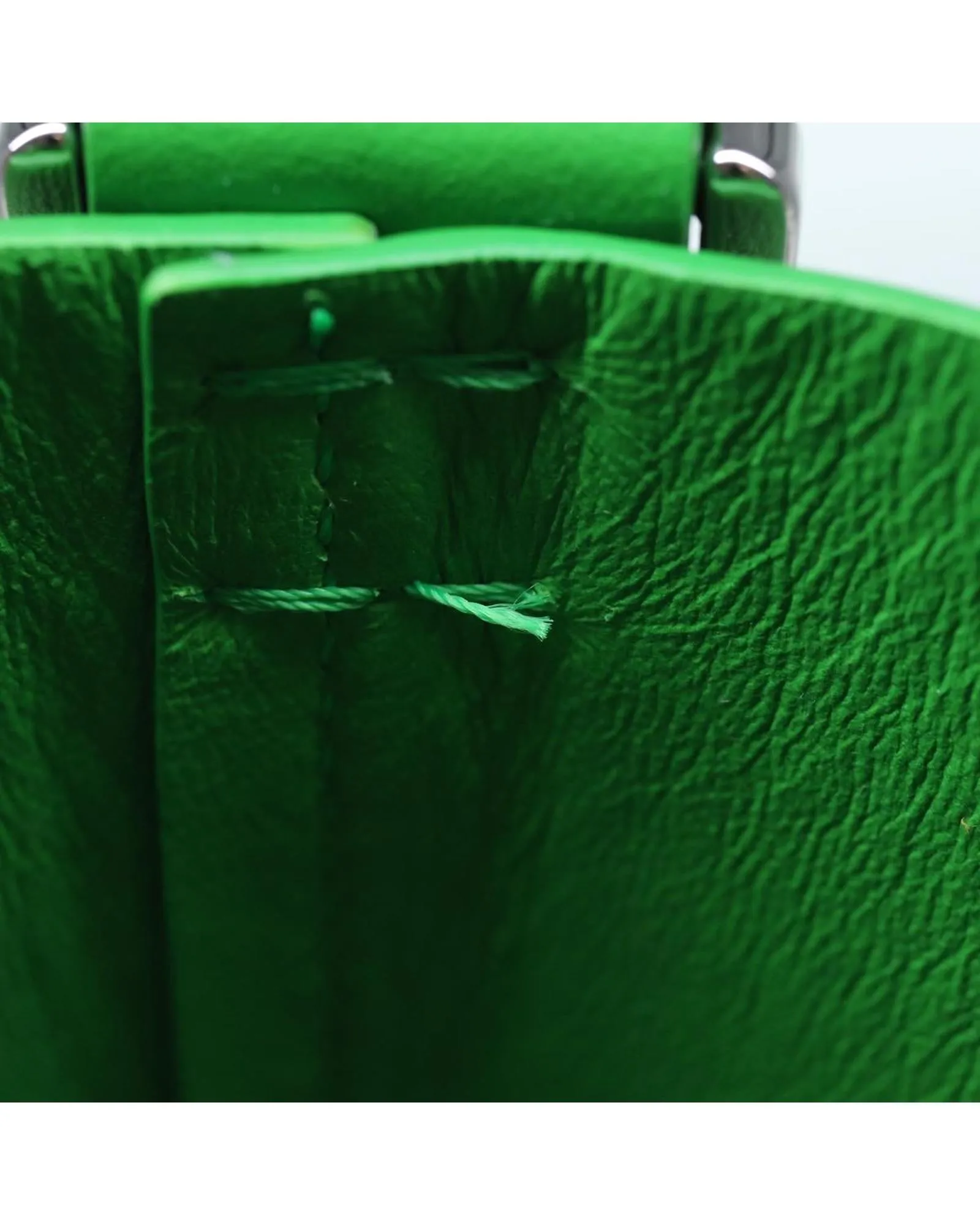 Green Leather Water Bottle Holder by Fendi